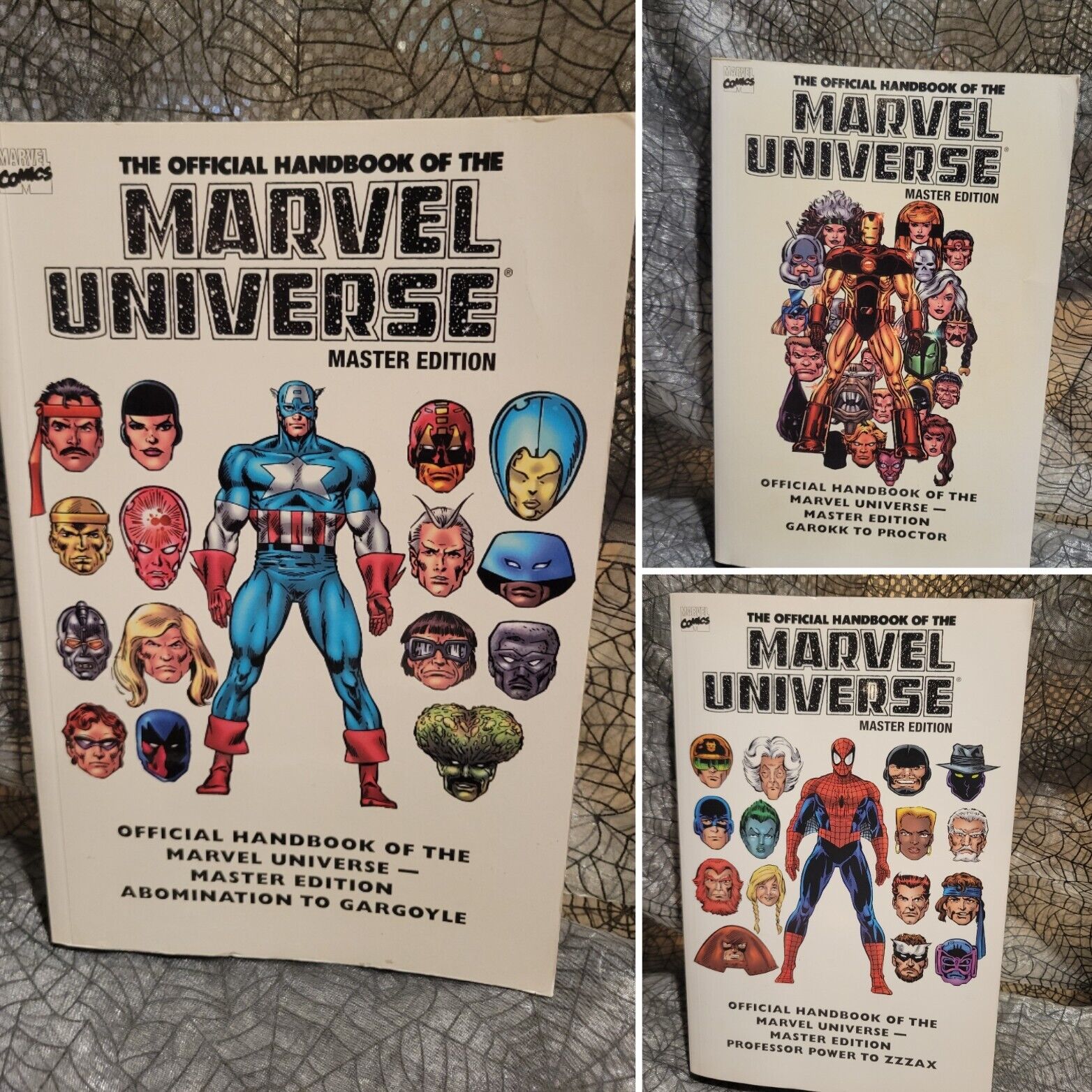Essential Official Handbook of Marvel Universe Master Edition Lot VOL 1 2 3 A-Z