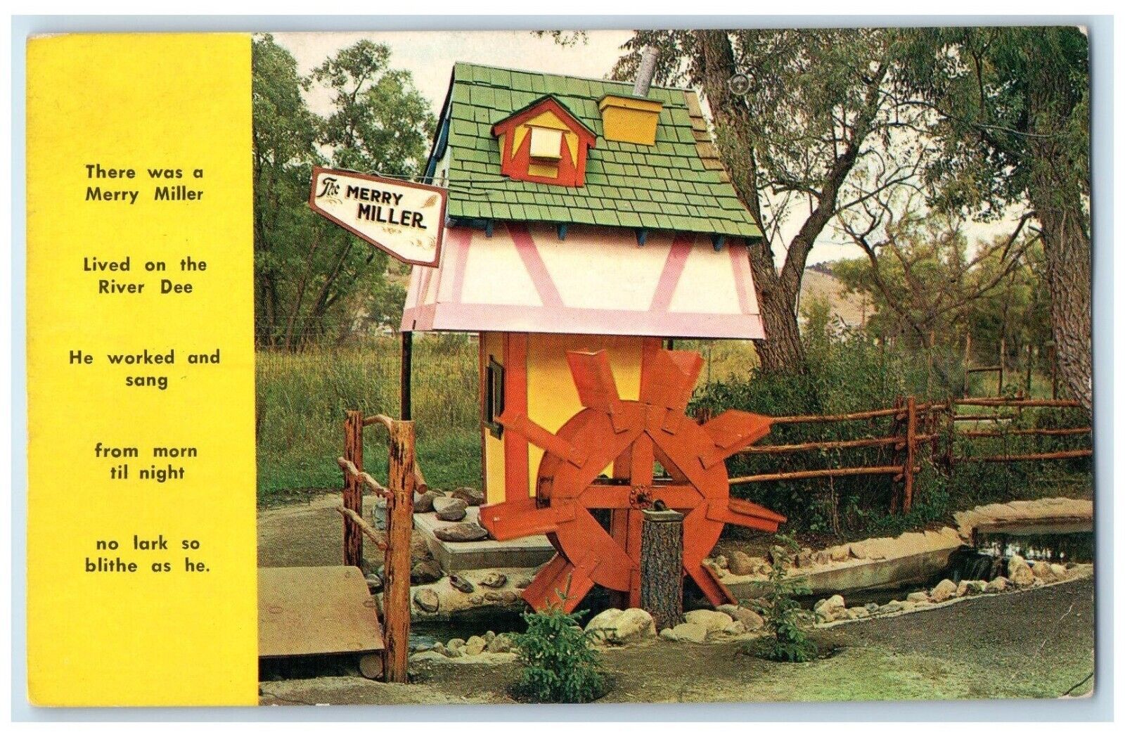 c1950\'s Merry Miller River Dee Story Book Black Hills South Dakota SD Postcard
