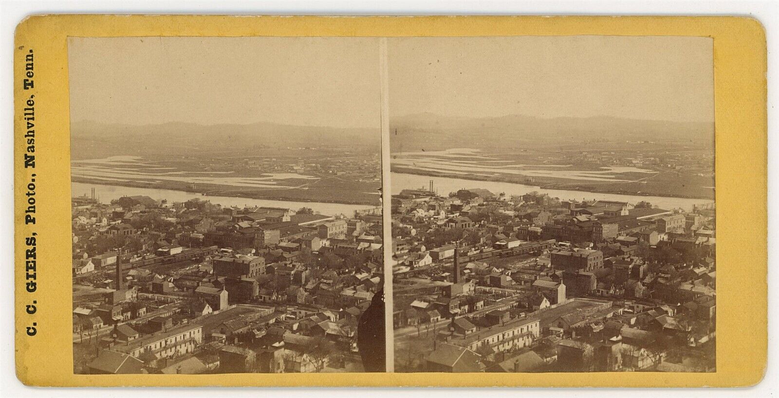 TENNESSEE SV - Nashville Panorama (Northeast) - CC Giers 1870s