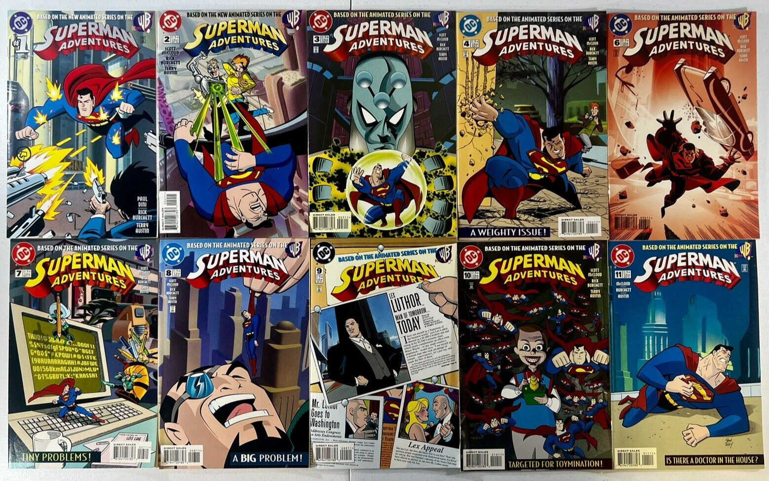 Superman Adventures #1-64 Run + Annual #1 DC Comics 1996 Lot of 41
