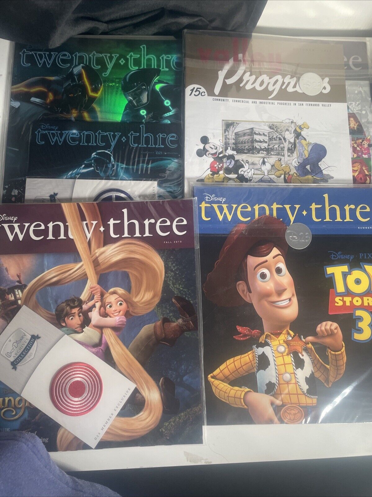 Disney twenty three D23 Magazine Complete Set Of 4 Issues 2010 All Seasons