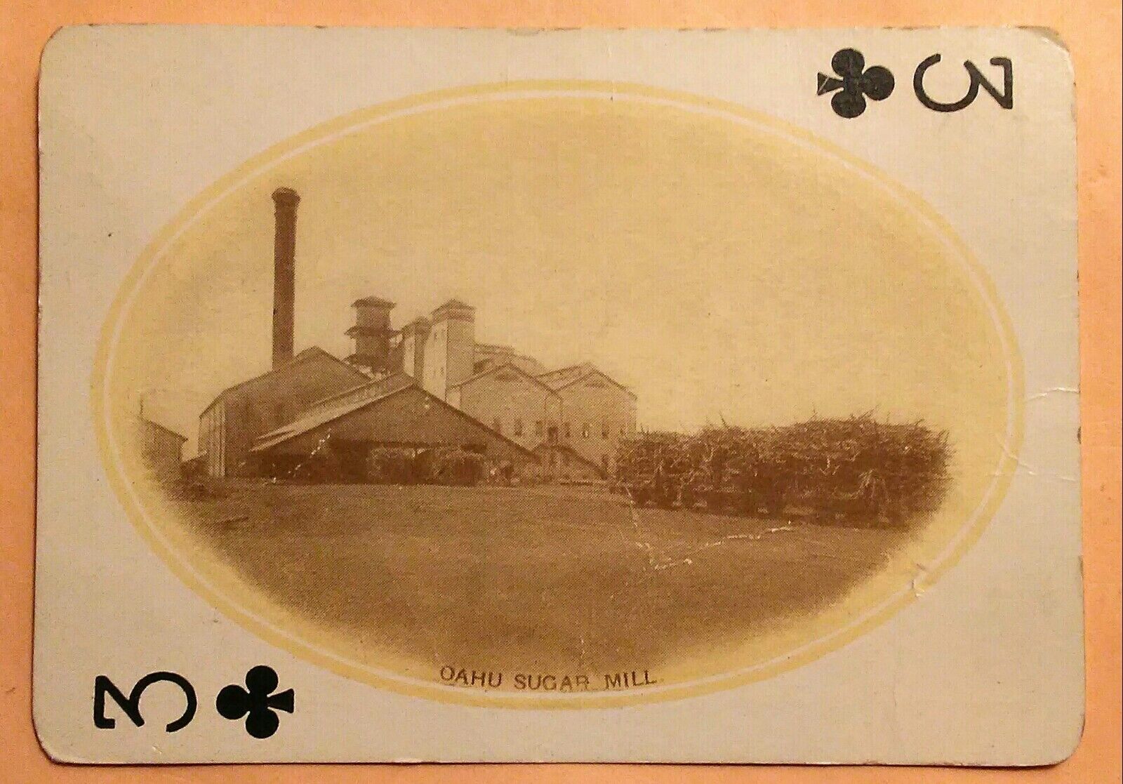 1920\'s Oahu Sugar Mill TH Hawaii Playing Card