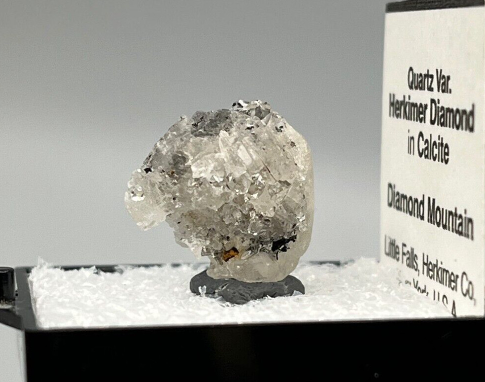 2.23 g Herkimer Diamond Gems in Calcite Crystal Matrix