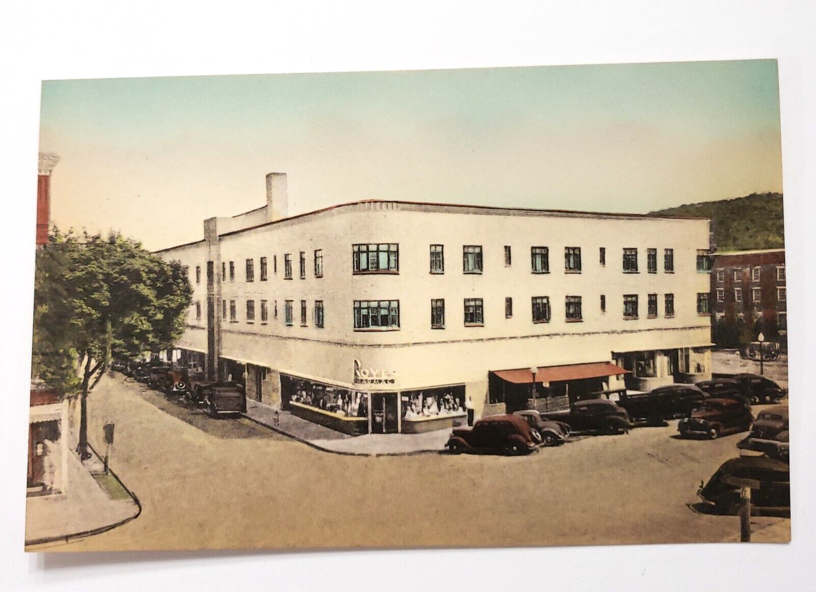 Royer Building Ephrata PA Main & State Street Lancaster County VTG Postcard 83