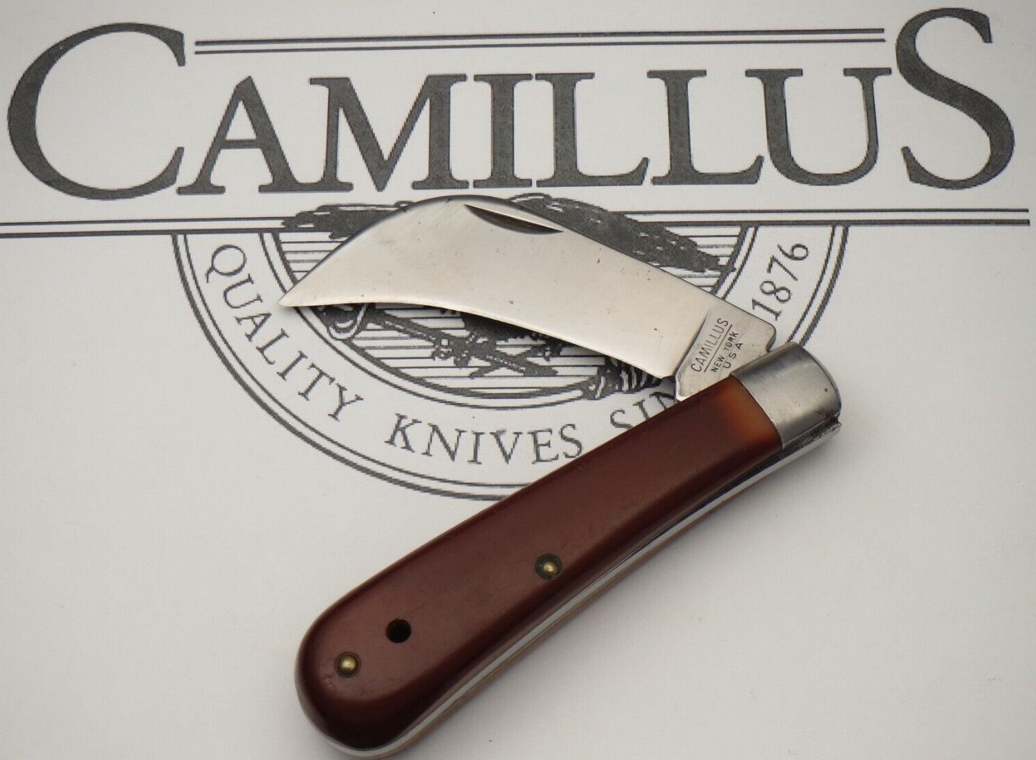 Vintage 1960’s to 70\'s Camillus #1 Hawkbill Pocket Knife with Liner Lock