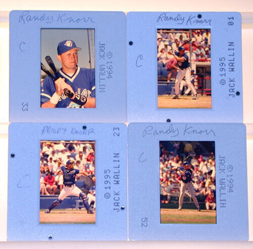 1994-95 MLB Toronto Blue Jays Randy Knorr 4 Photo Slide Negatives by J.Wallin