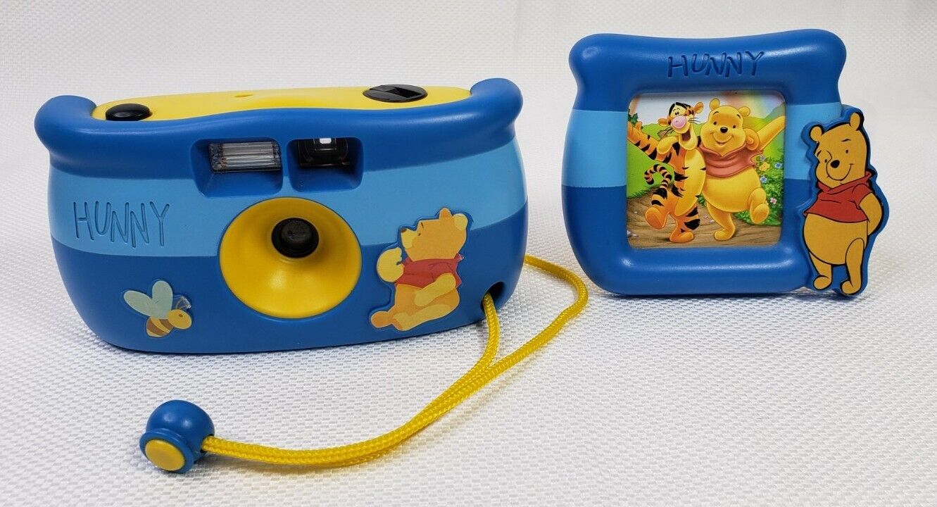 RARE Vintage Disney 35mm Flash Camera With Frame Winnie The Pooh & Friends