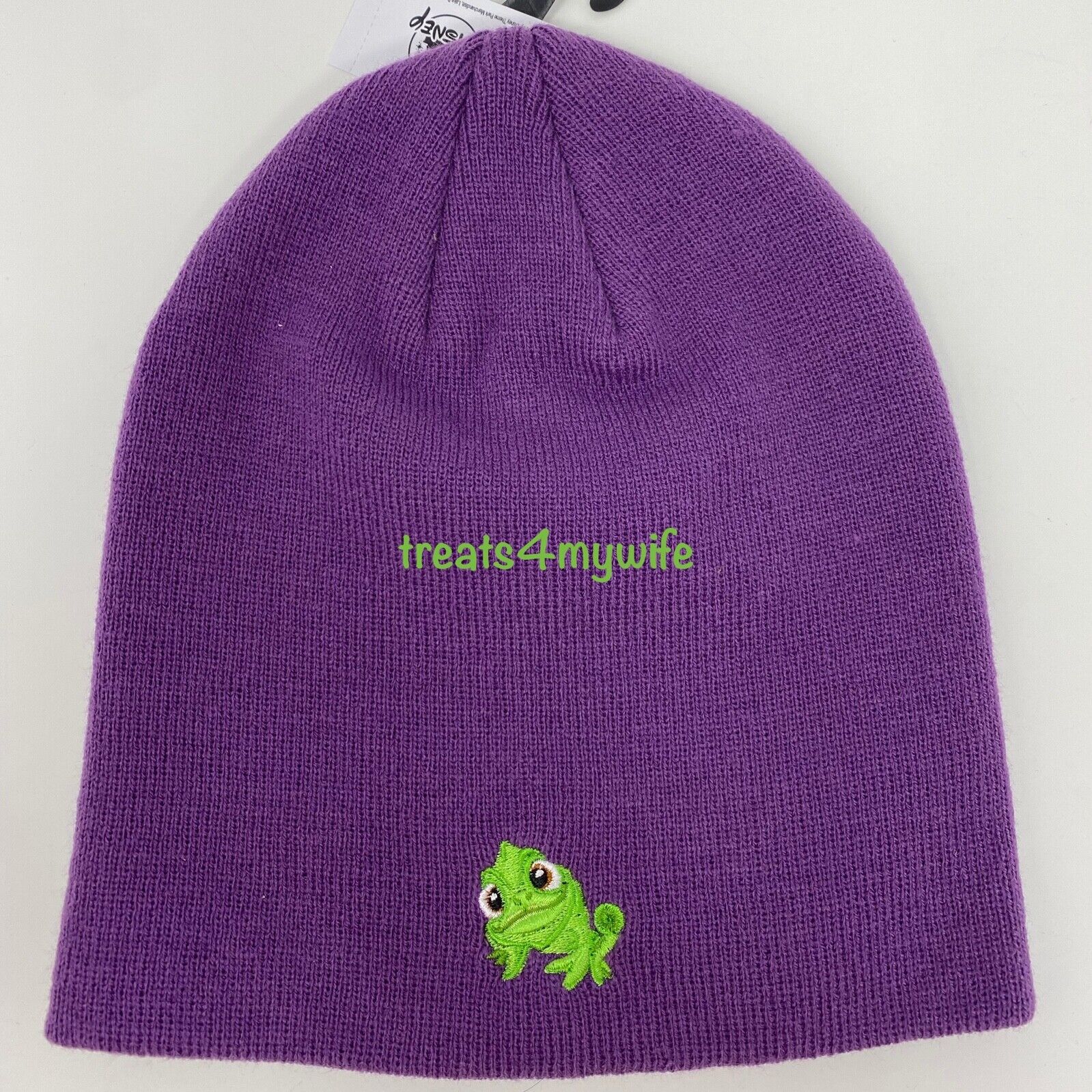 NWT Disney Parks Pascal Purple Knit Beanie for Adults~Rapunzel Tangled