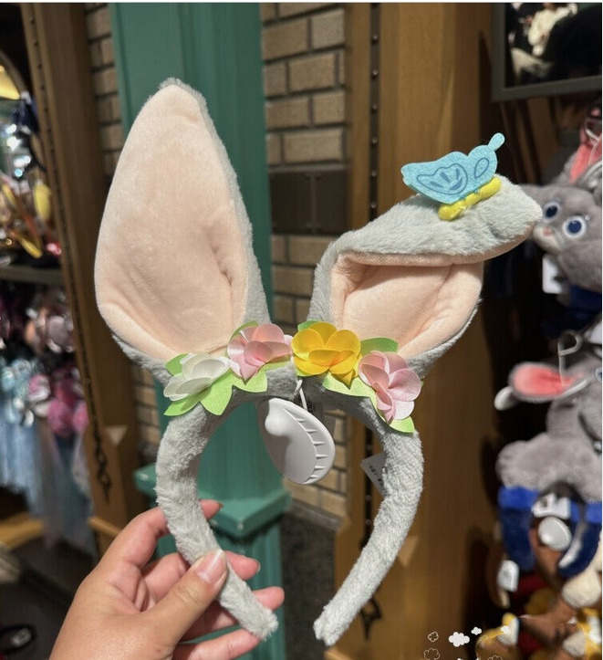Authentic Shanghai Disney 2023 Thumper Rabbit Ears Flower Headband Disneyland