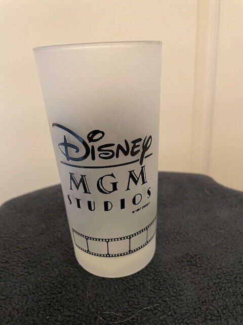 Vintage  Disney MGM Studios Mickey Mouse Frosted Glass Mickey with Slate