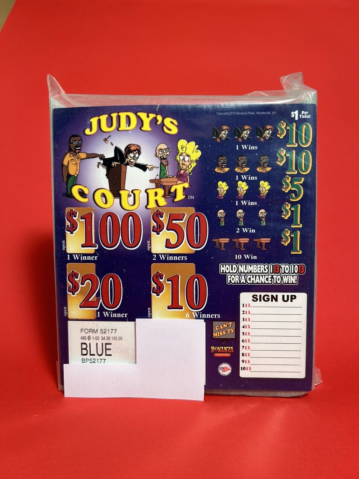pull ticket   Judy’s Court