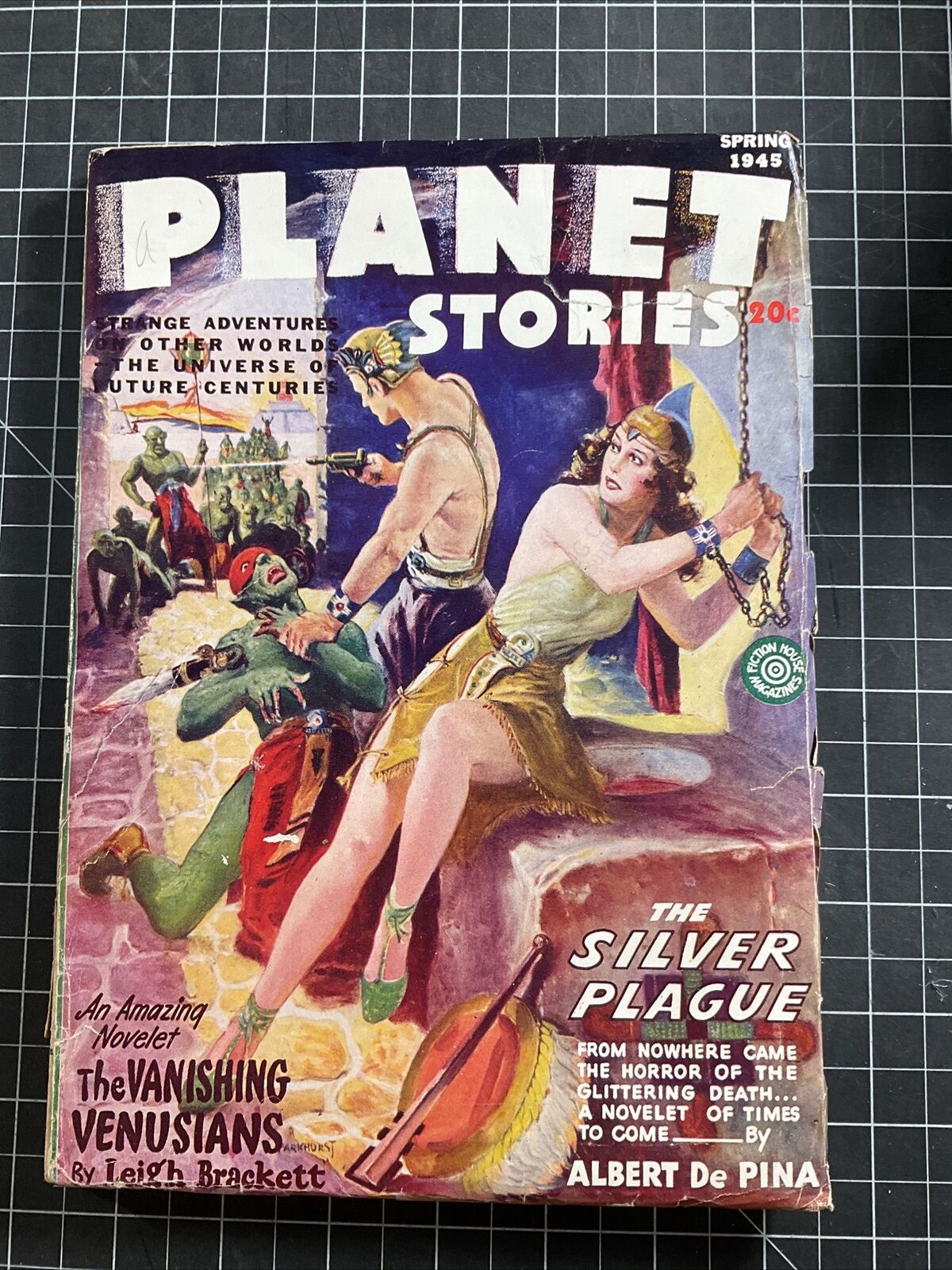 Planet Stories 1945 Spring.  The Vanishing Venusians by Leigh Brackett.  Pulp