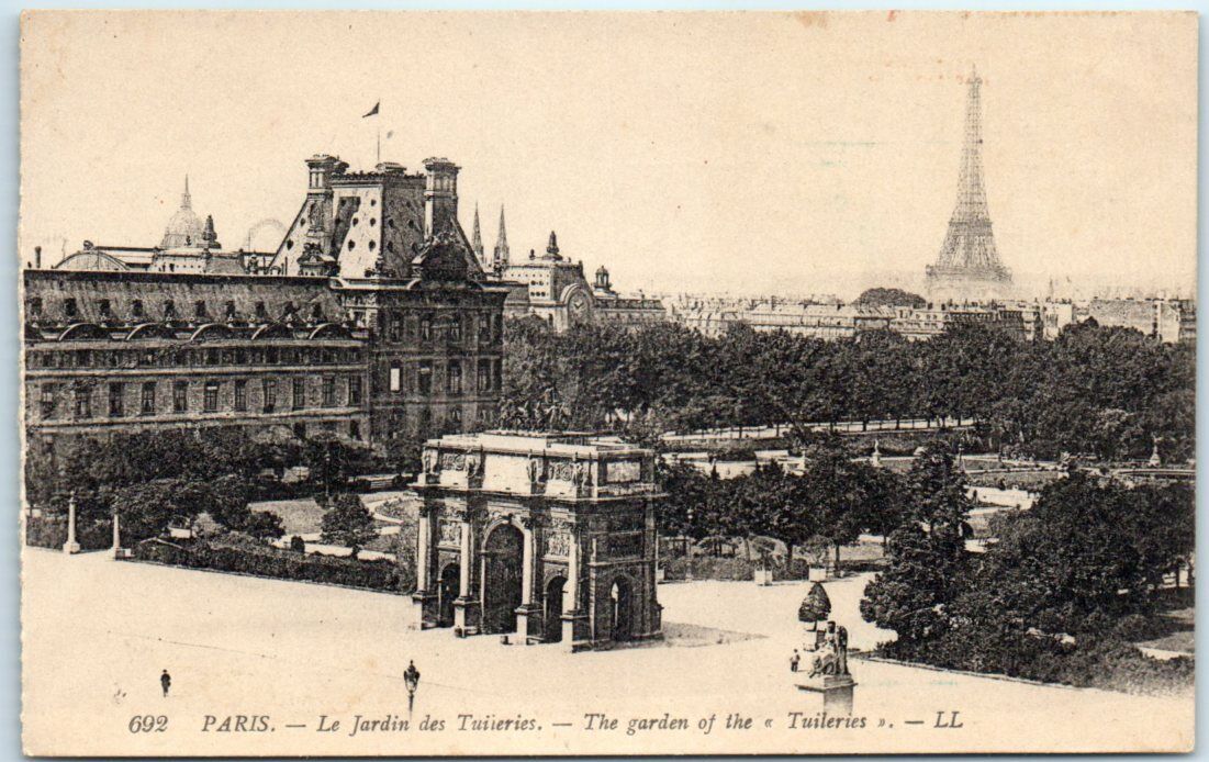 Postcard - The Tuileries Garden - Paris, France