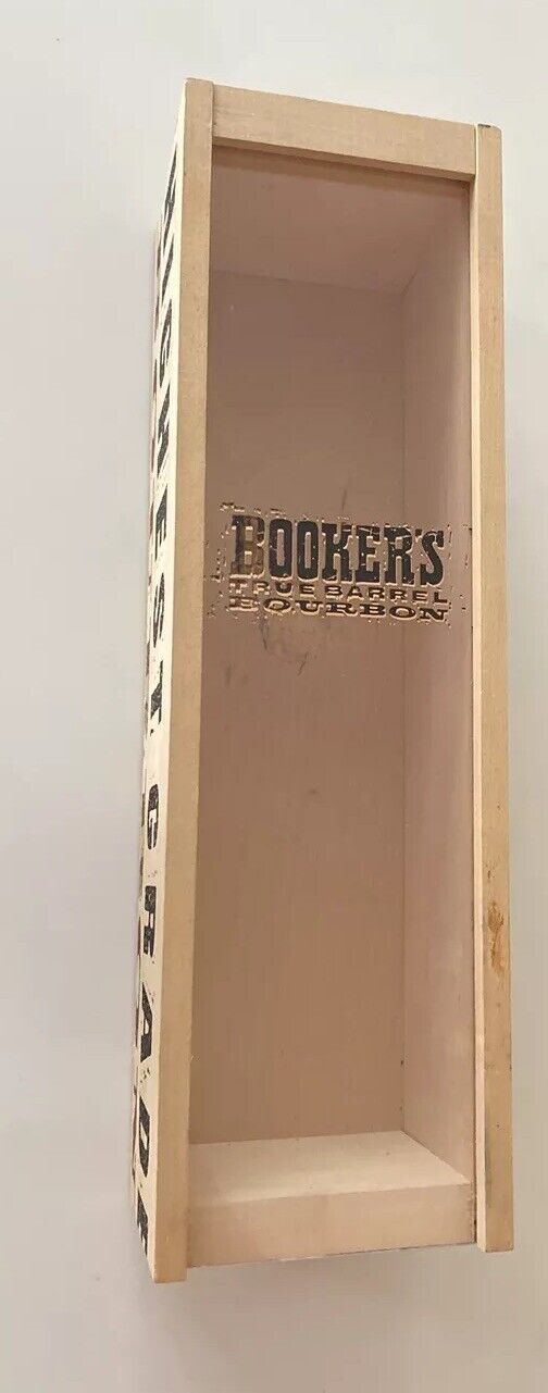 Bookers True Barrel Bouron Highest Grade Bourbon Wooden Container