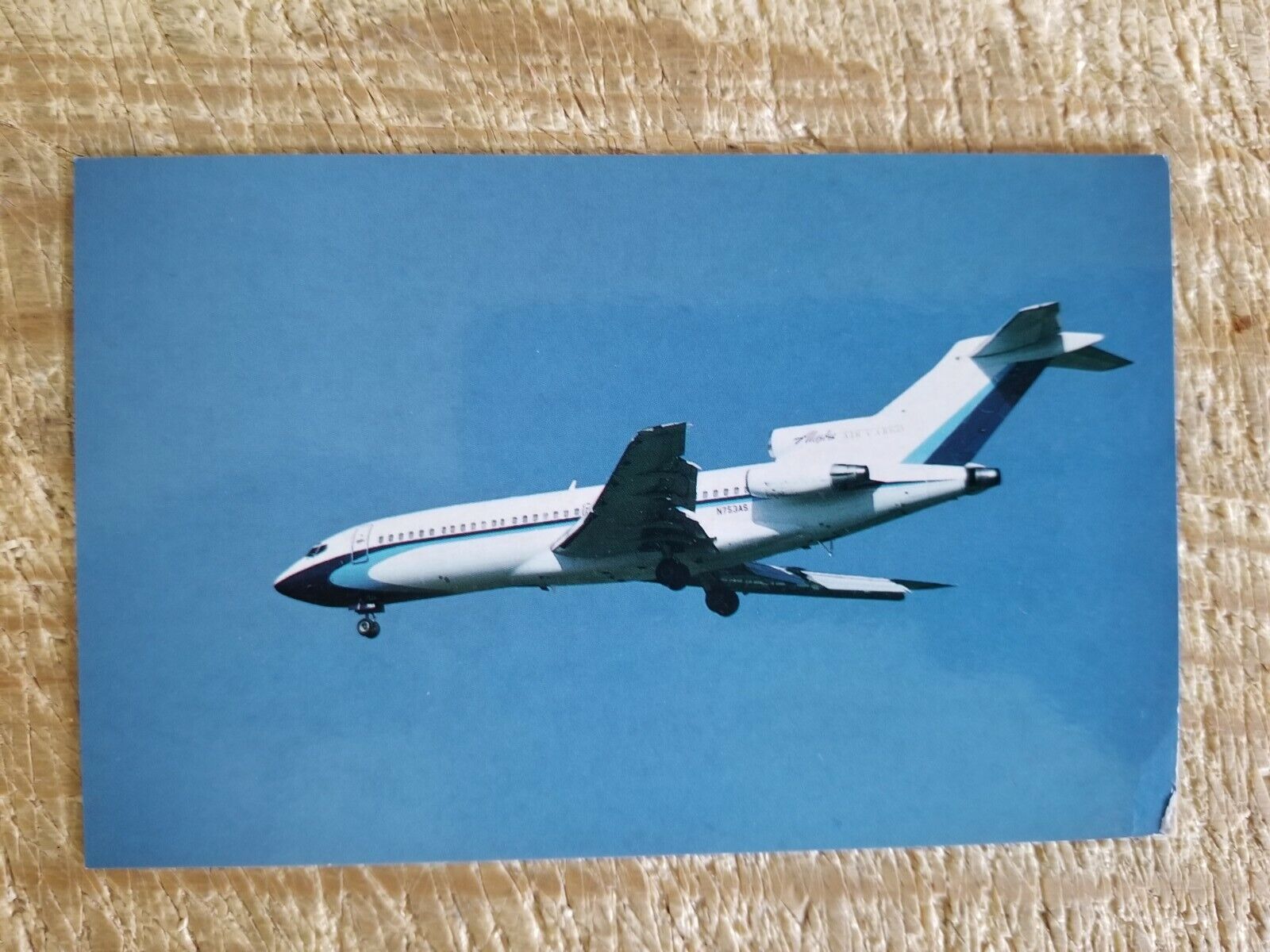 ALASKA AIRLINES AIR CARGO BOEING B-727-22C.VTG UNUSED AIRCRAFT POSTCARD*P19