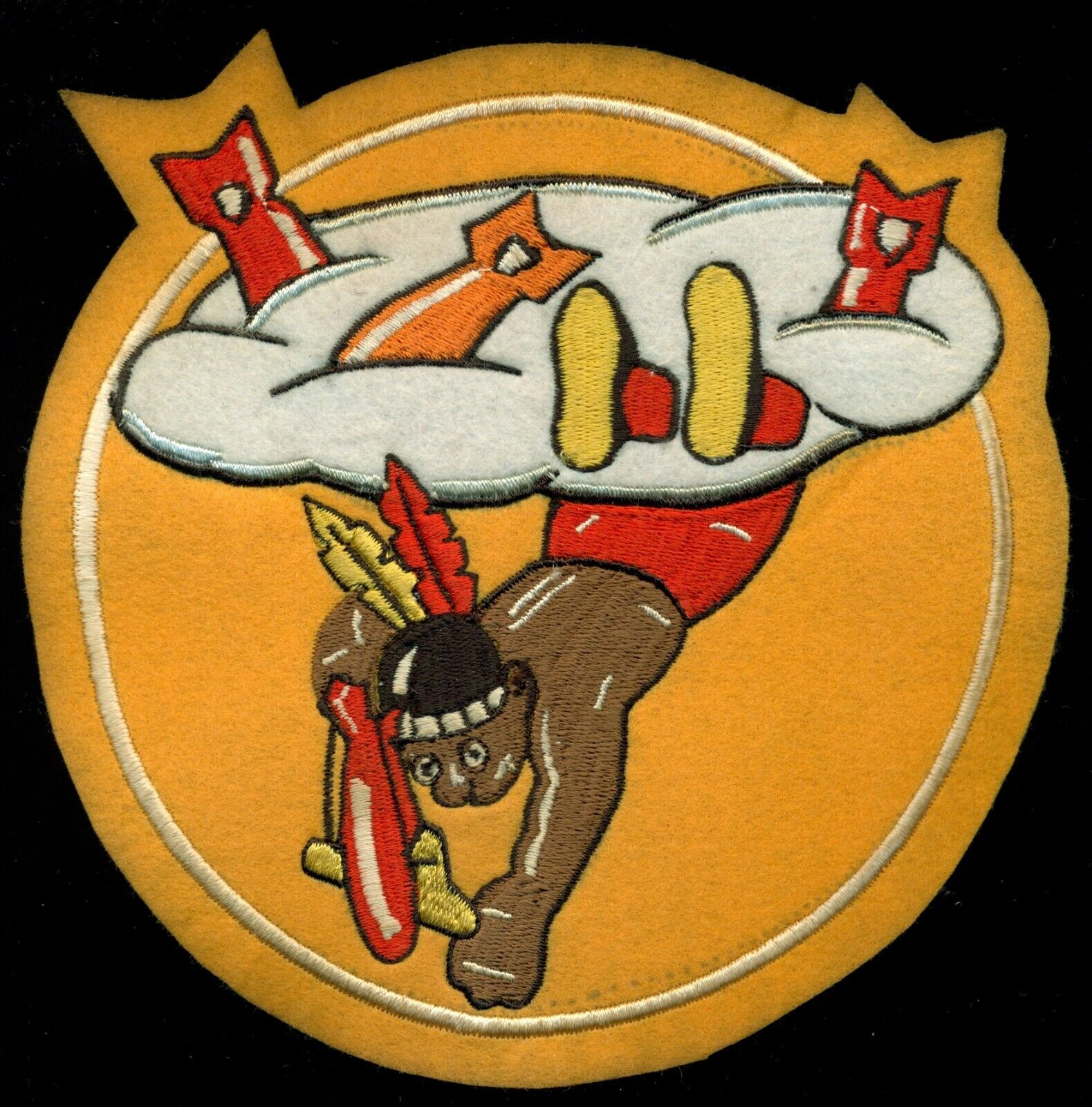 645th Bomb Squadron WW2 USAAF USAF Air Force Felt Remake Patch U-1