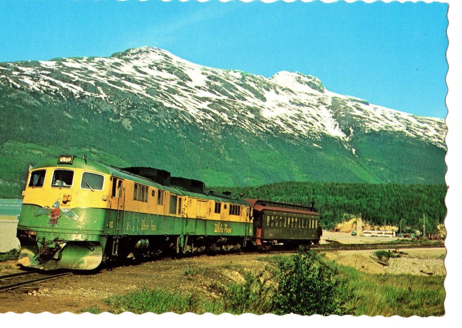 White Pass & Yukon Railroad Follows Gold Rush Trail of 1898, Alaska Postcard
