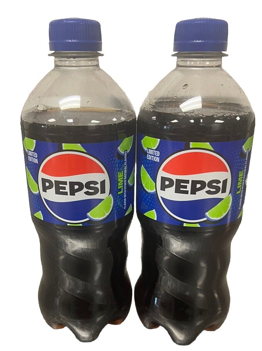 2 PACK SPECIAL BRAND NEW PEPSI LIME 20oz