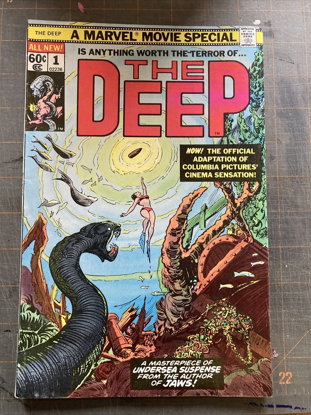 1977 Marvel Comics Marvel Movie Special The Deep #1 Comic Book FN