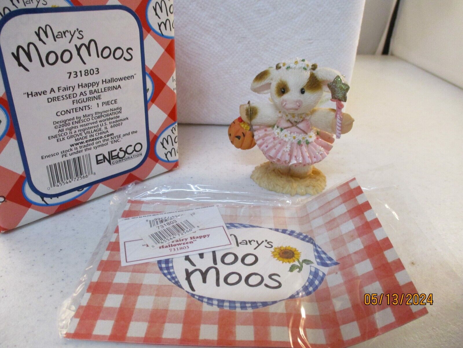 Enesco Mary's Moo Moos --HAVE A FAIRY HAPPY HALLOWEEN