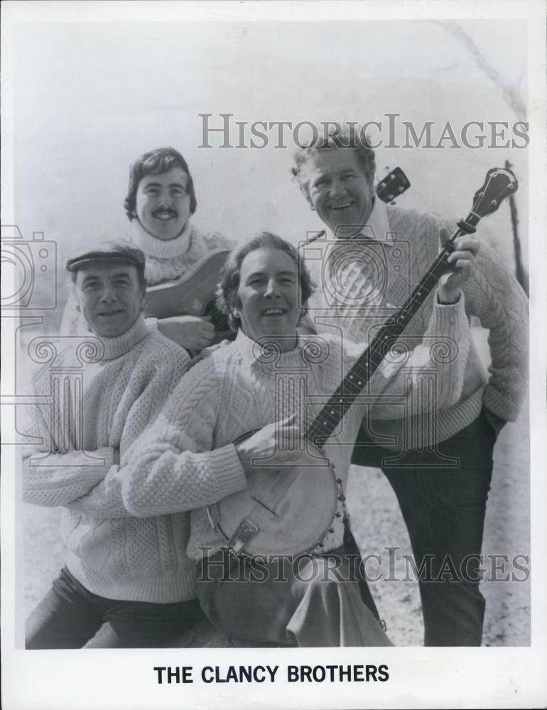1980 Press Photo Musicians, The Clancy Brothers