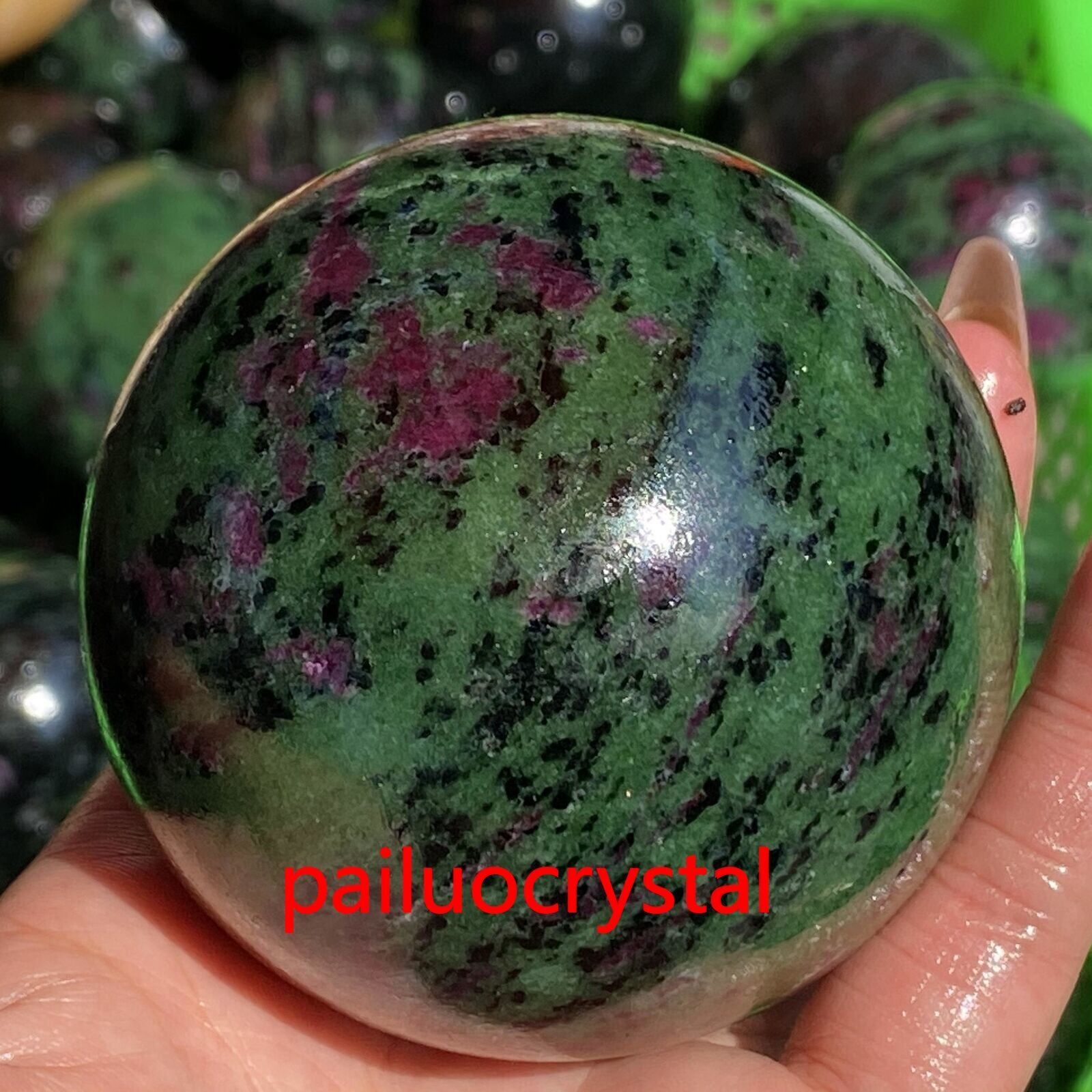 65mm+ Natural Zoisite Ball Quartz Crystal Sphere Reiki Healing Gem 1pc