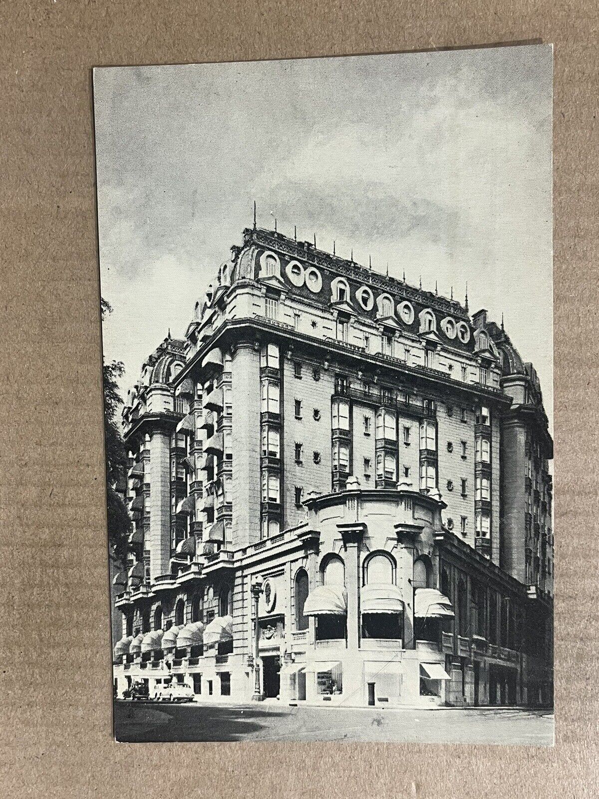Postcard Buenos Aires Argentina Plaza Hotel Old Cars Vintage PC
