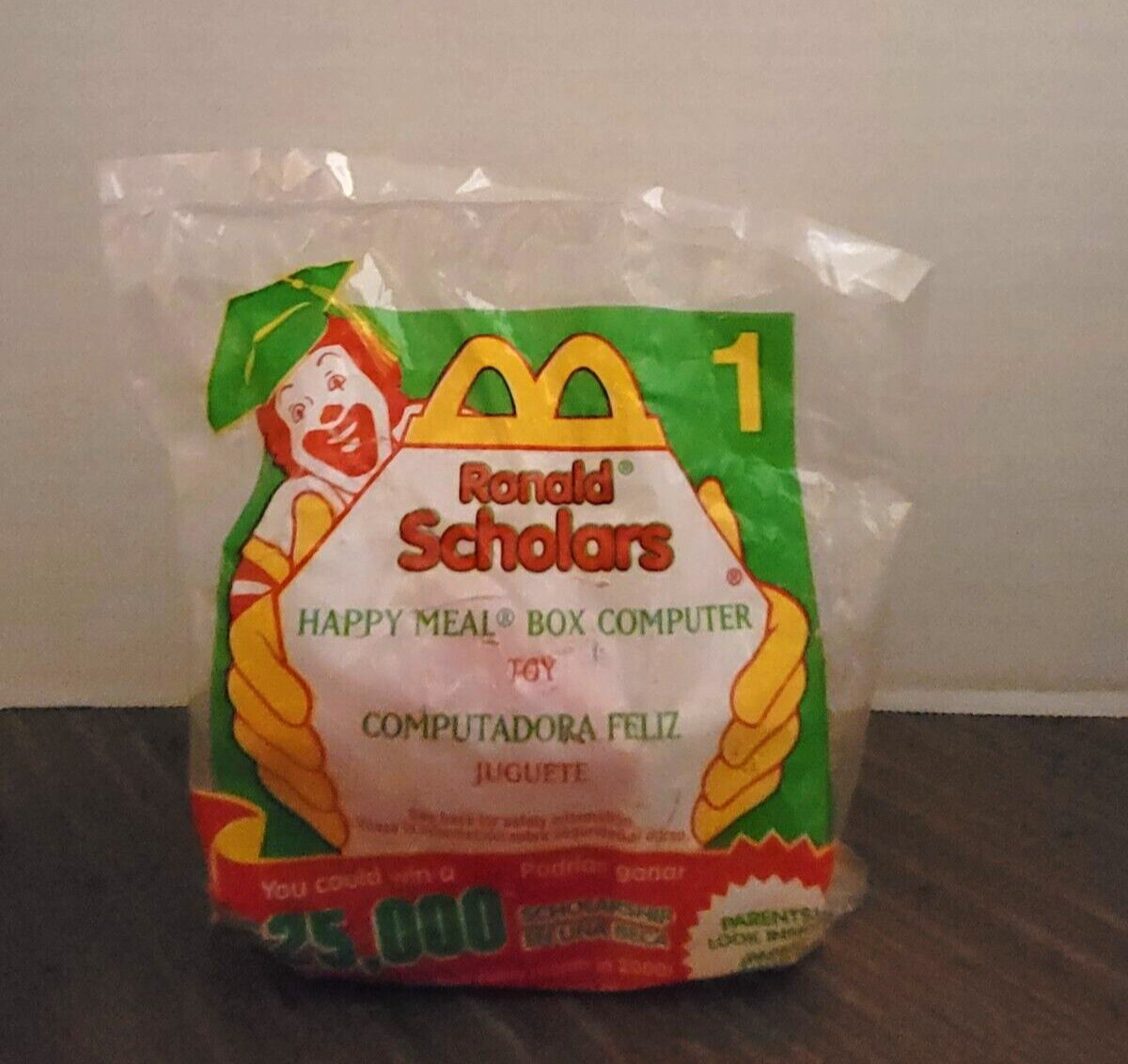 McDonald\'s Happy Meal Toy 1999 Ronald Scholars Happy Meal Box Computer #1 - New