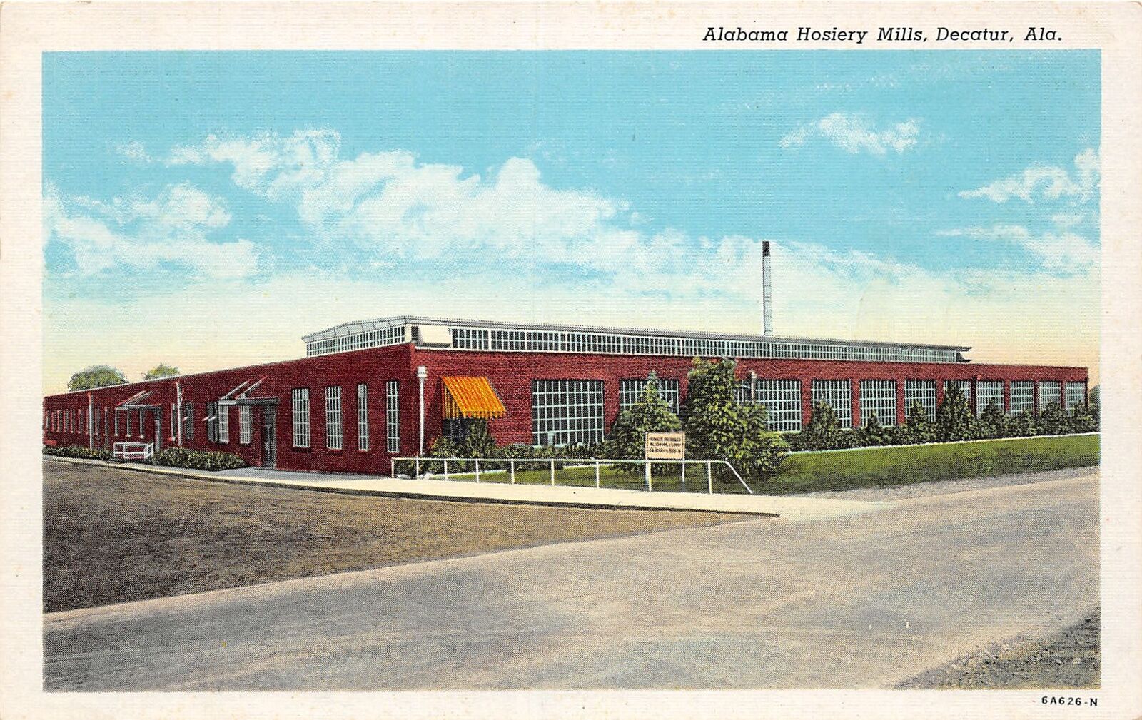 J53/ Decatur Alabama Postcard c1930-50s Alabama Hosiery Mills Factory 246