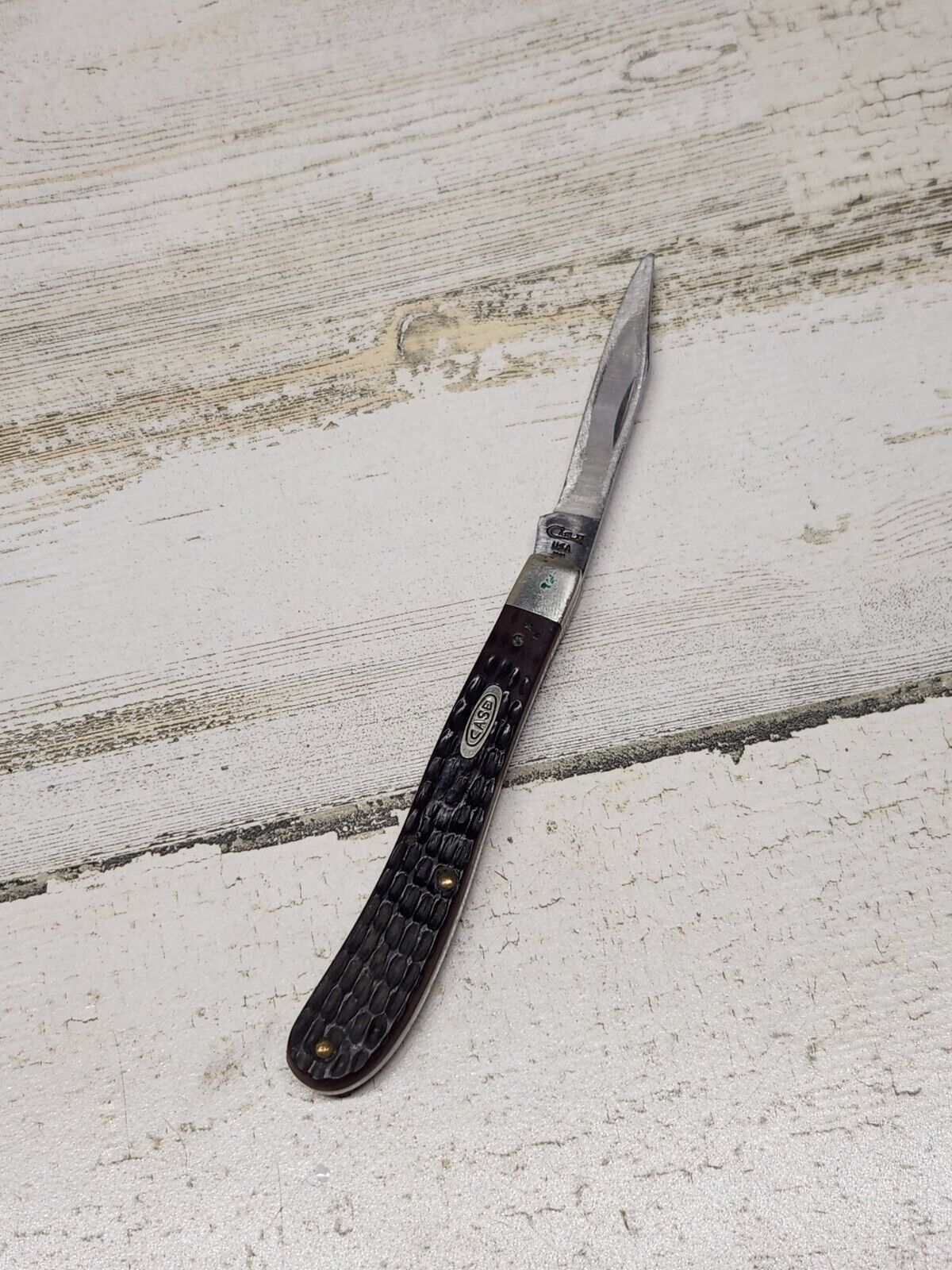 1970-1979 Case XX Stainless USA 6 Dot 61048 SS Slim Line Trapper Knife SHORT BLA