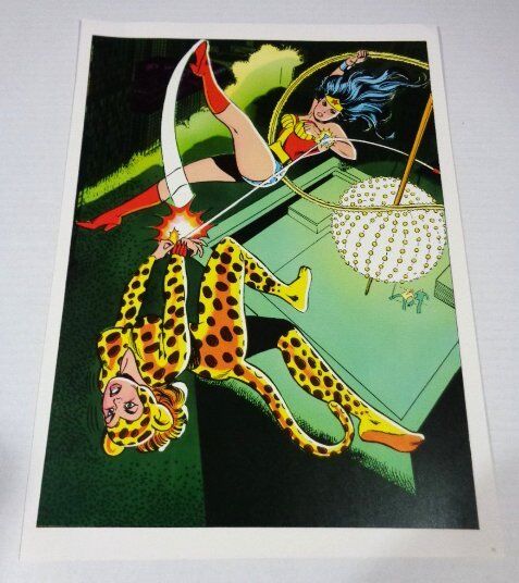 Original 1978 Wonder Woman DC Comics pin-up poster:1970s/JLA all star movie hero