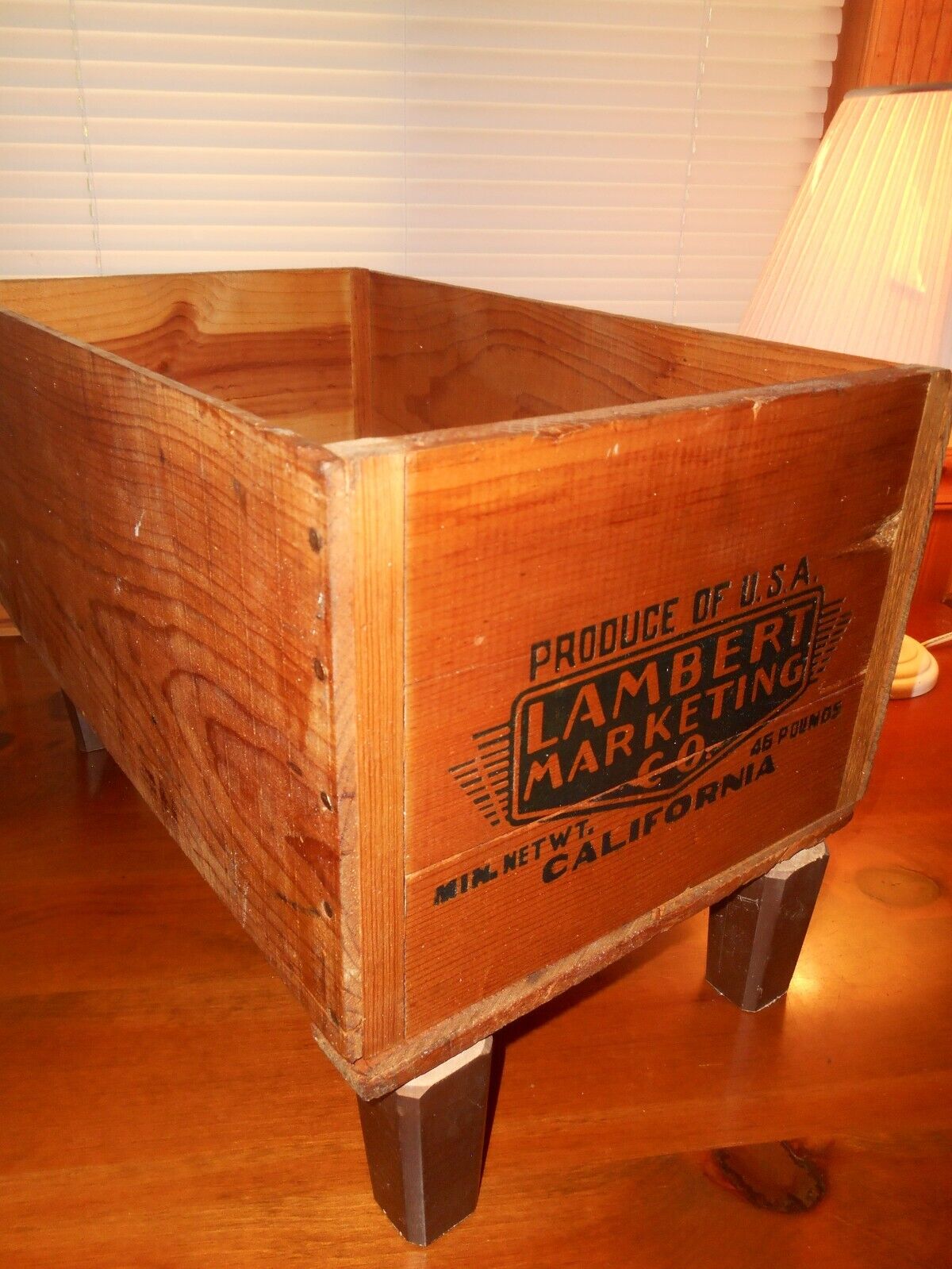 RARE Embossed Vint.Wood Pack.Crate 