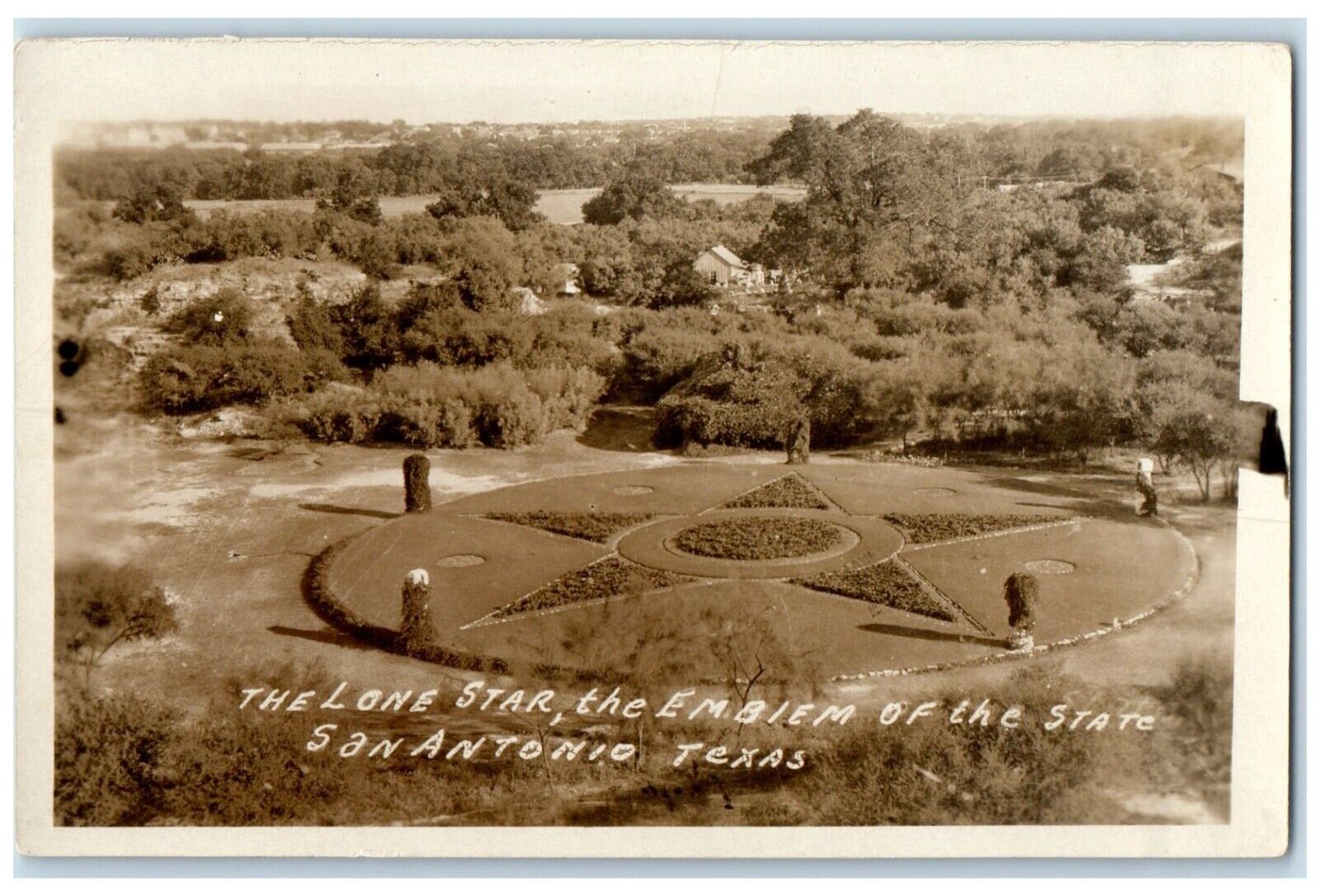 c1930's The Lone Star At The Embiem State San Antonio TX RPPC Photo Postcard