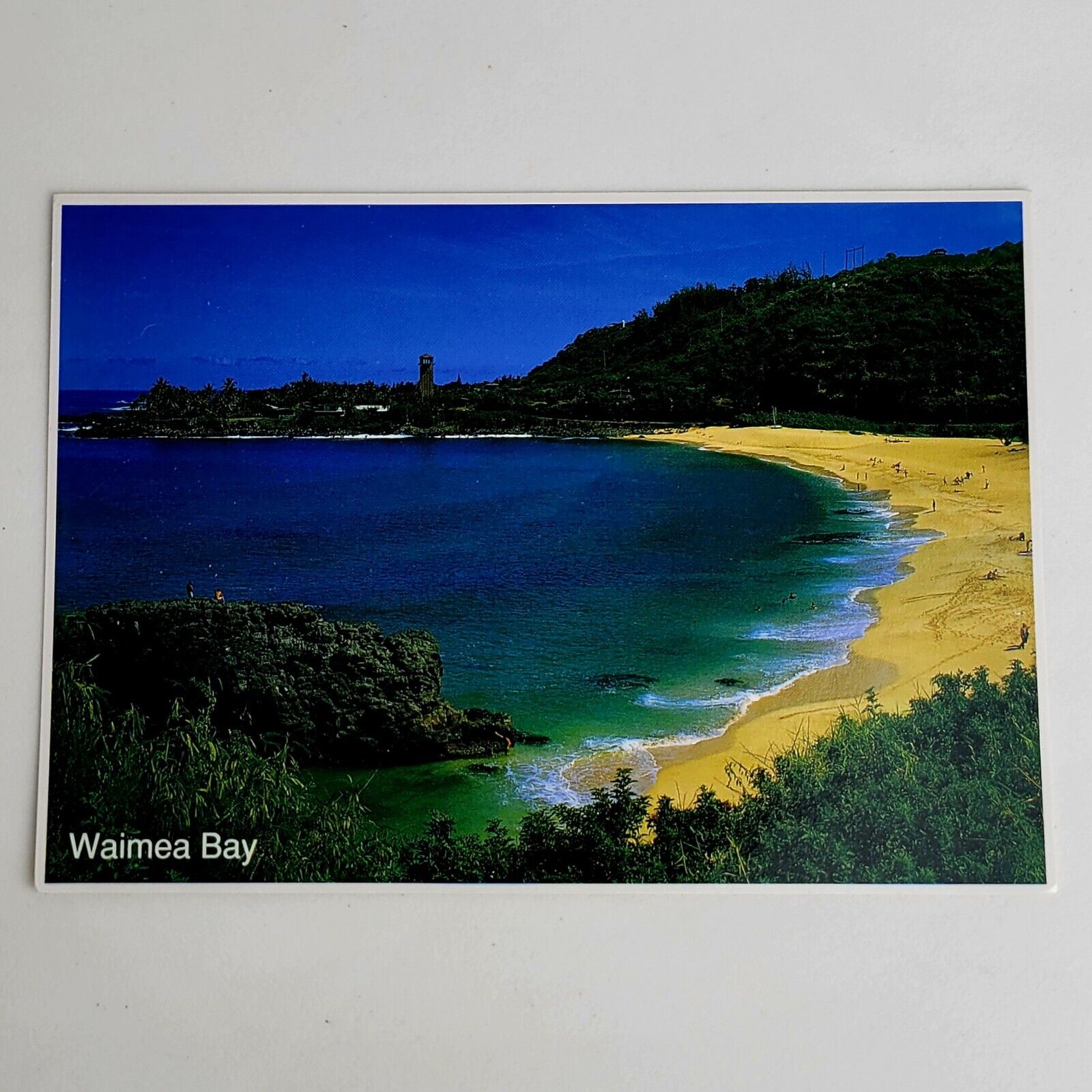 Vintage Postcard Waimea Bay Beach Oahu Hawaii Souvenir Tourist Travel Keepsake