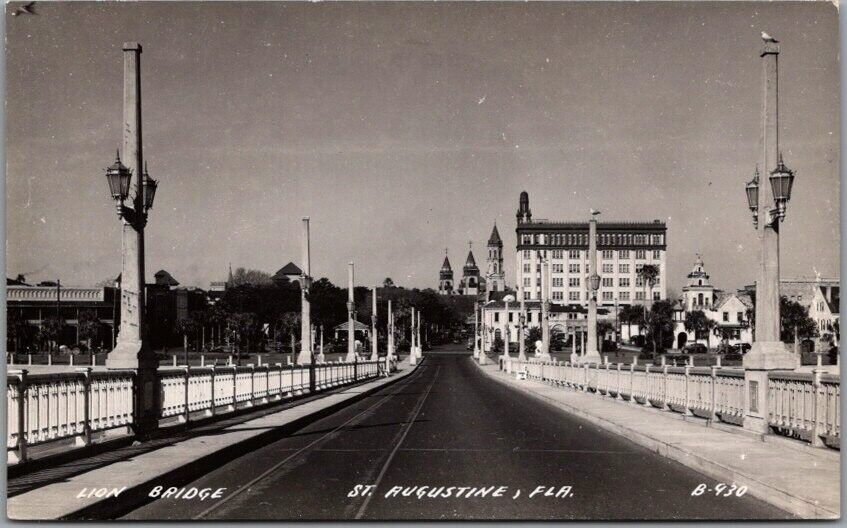 1940s St. Augustine, Florida RPPC Photo Postcard \
