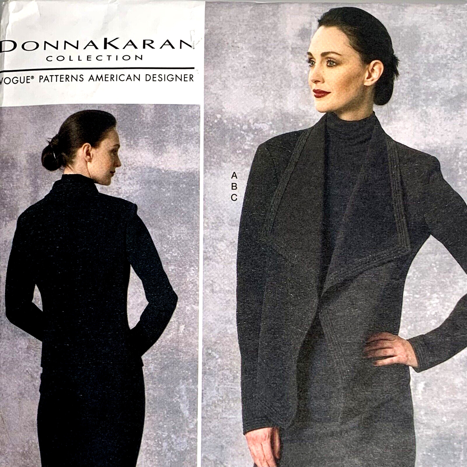 Vogue Pattern V1465 Donna Karan Jacket Skirt and Top Size E5 14-22 Uncut