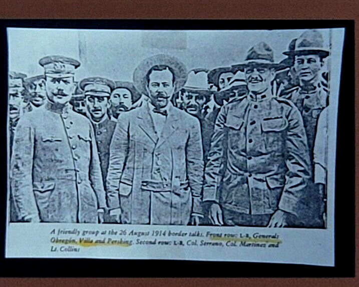 1914 General Francisco Poncho Villa Mexico Border Talks Archive 35mm Photo Slide