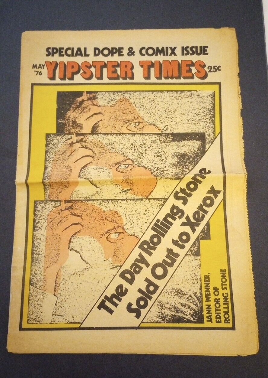YIPSTER TIMES - MAY 1976 - SPECIAL DOPE & COMIX ISSUE - FREE POSTER - LOADED