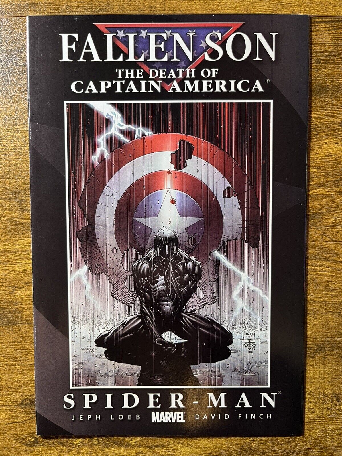 FALLEN SON: THE DEATH OF CAPTAIN AMERICA 4 SPIDER-MAN DAVID FINCH COVER 2007 B