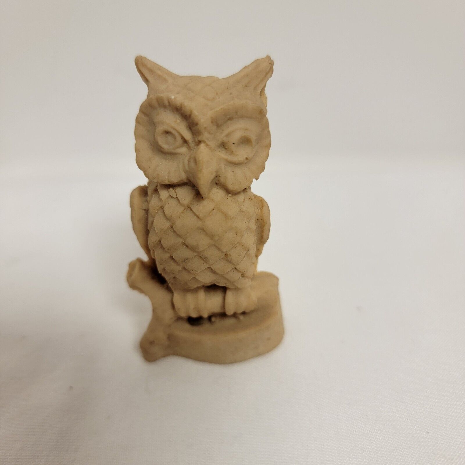 Vintage Carved Decorative Owl Figurine 2.5\