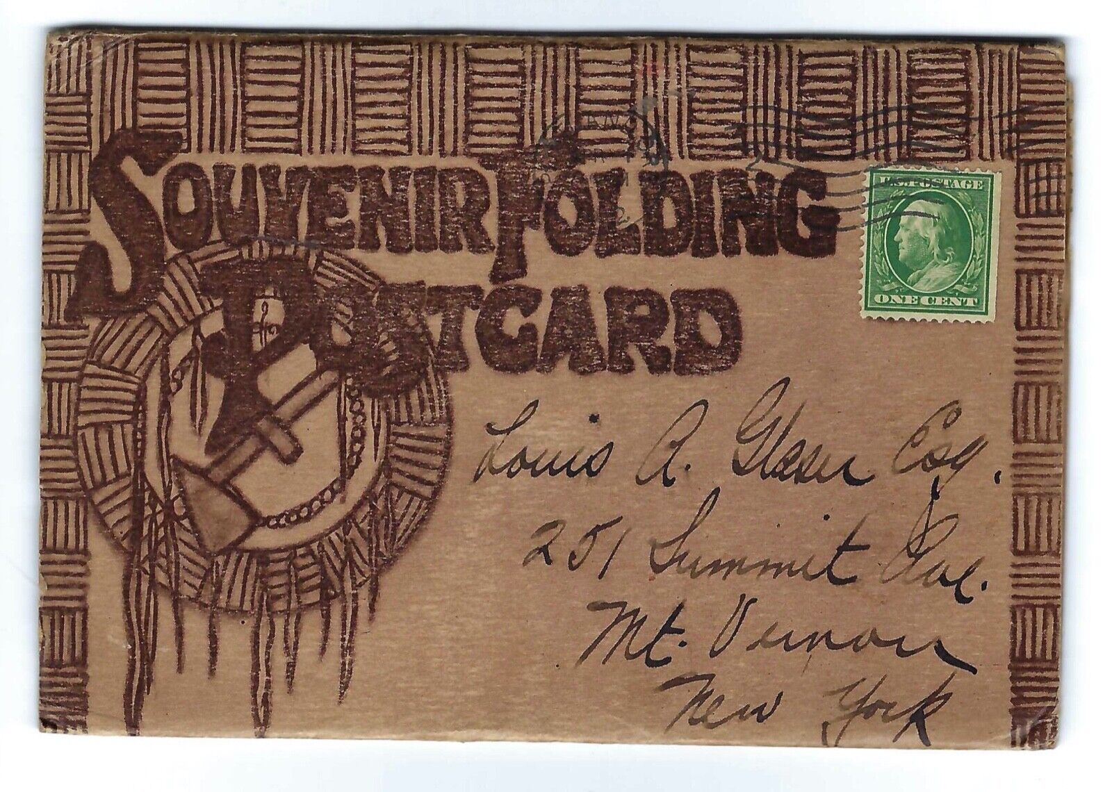 Columbia River Oregon Washington souvenir folding postcard  1912 FREE S&H