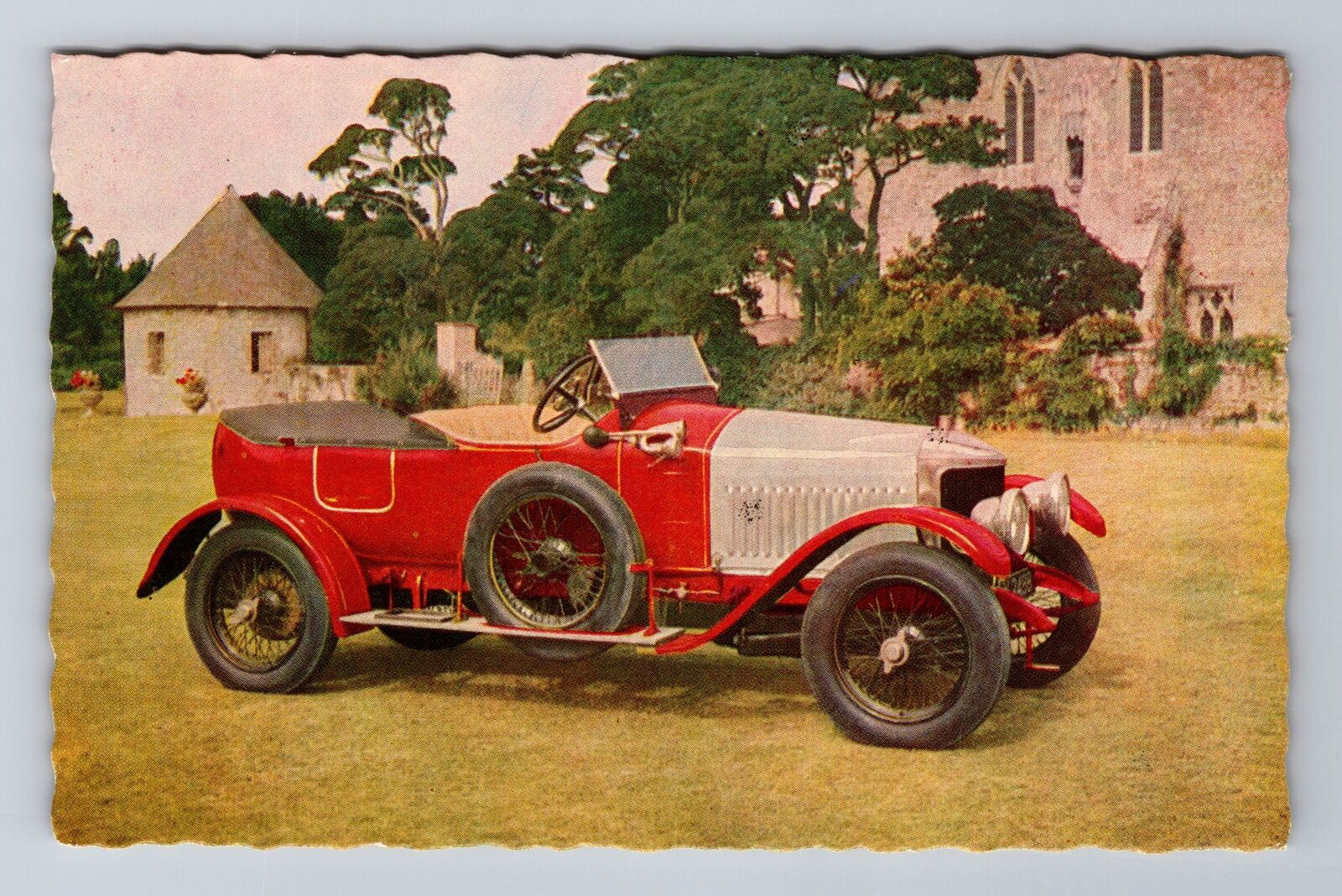 1913 Prince Henry Vauxhall Sports Car, Transportation, Antique Vintage Postcard