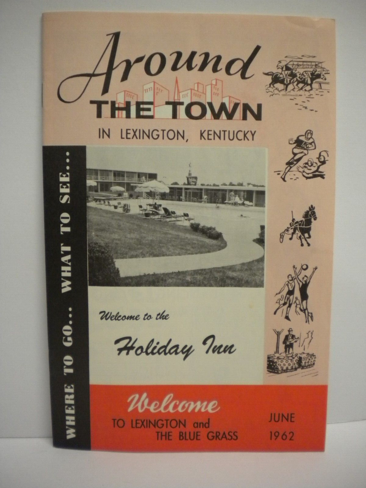 Vintage 1962 Holiday Inn Lexington Kentucky Around Town Magazine Horse Racing