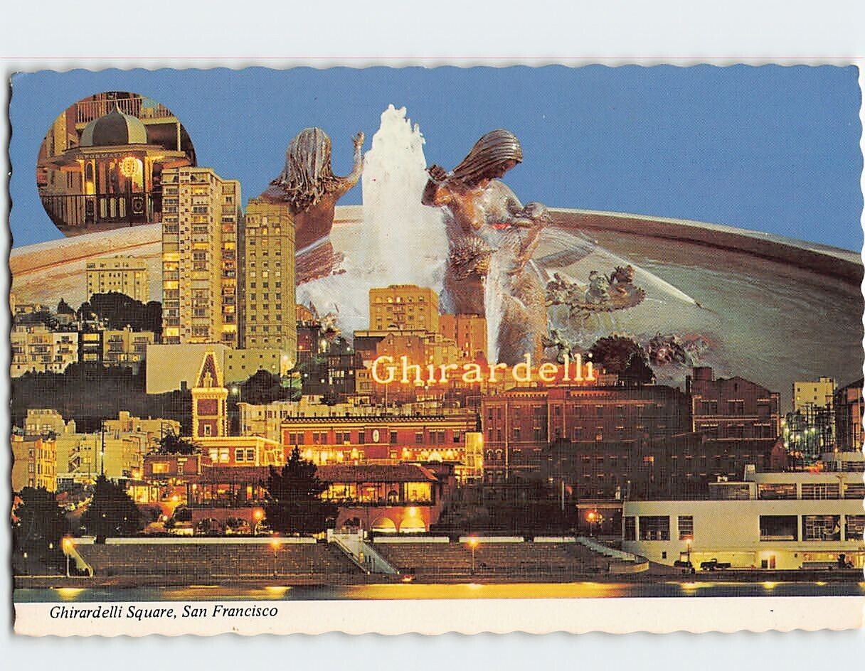 Postcard Ghirardelli Square San Francisco California USA