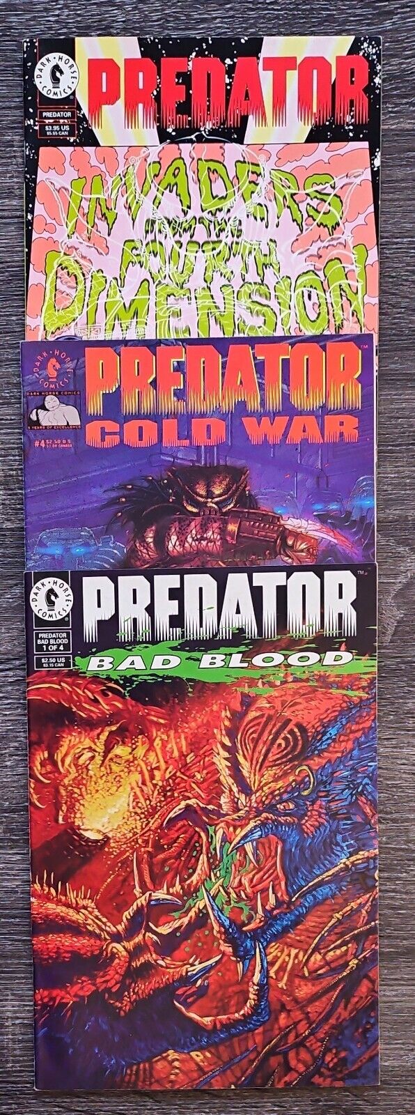 Predator - 3 Issue Set - Bad Blood #1 / Cold War #4 / 4th Dimension - Dark Horse