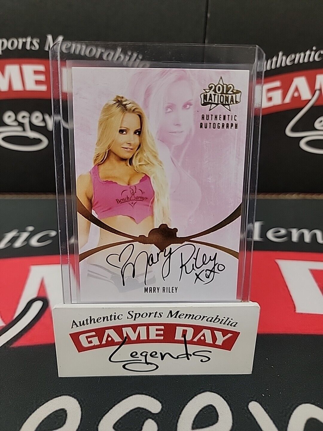 MARY RILEY 2012 BenchWarmer National Authentic Autograph