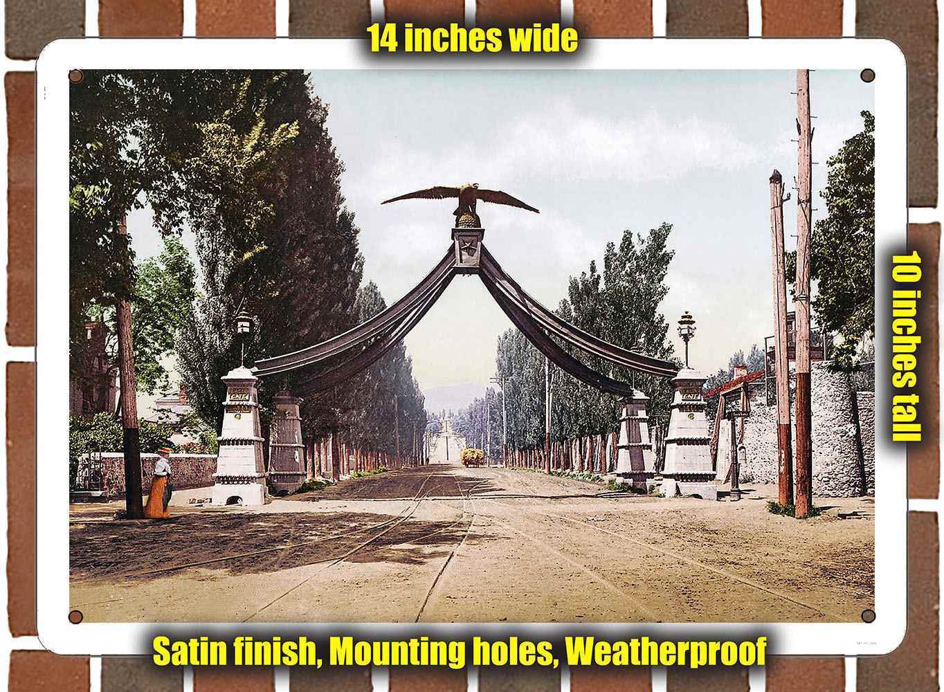 Metal Sign - 1900 Eagle Gate Salt Lake City- 10x14 inches