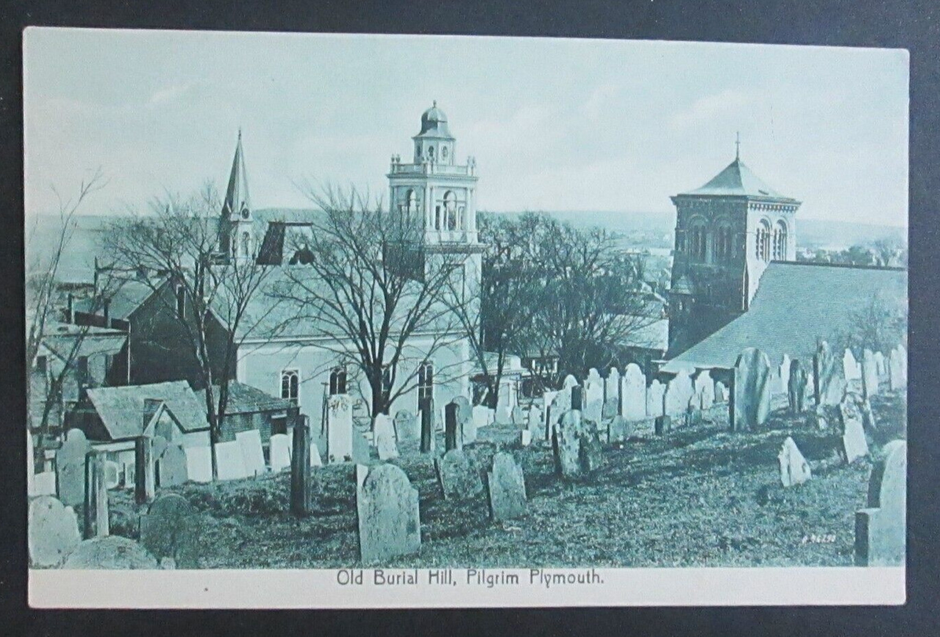 Old Burial Hill Plymouth MA Unposted DB Postcard