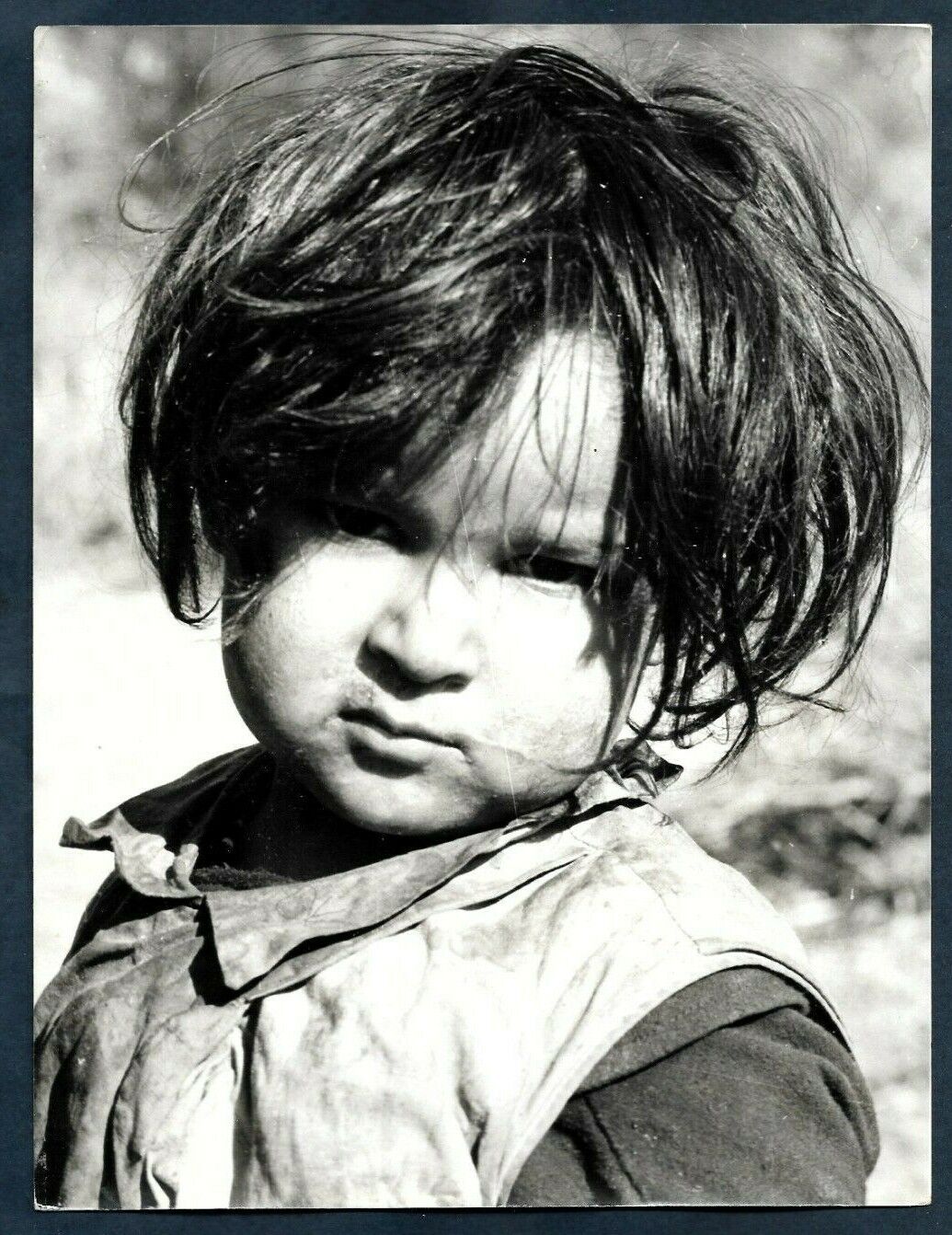 FLEEING ARGELIA WAR TURMOIL REFUGEE ARGELIAN CHILD TUNIS 1963 PRESS Photo Y 204