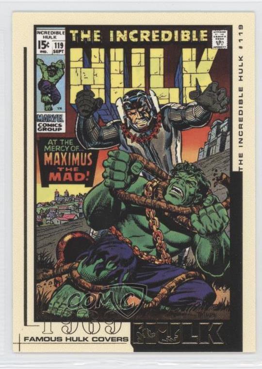 2003 Upper Deck Entertainment Marvel Film and Comic Cards Famous Covers Hulk 0b0